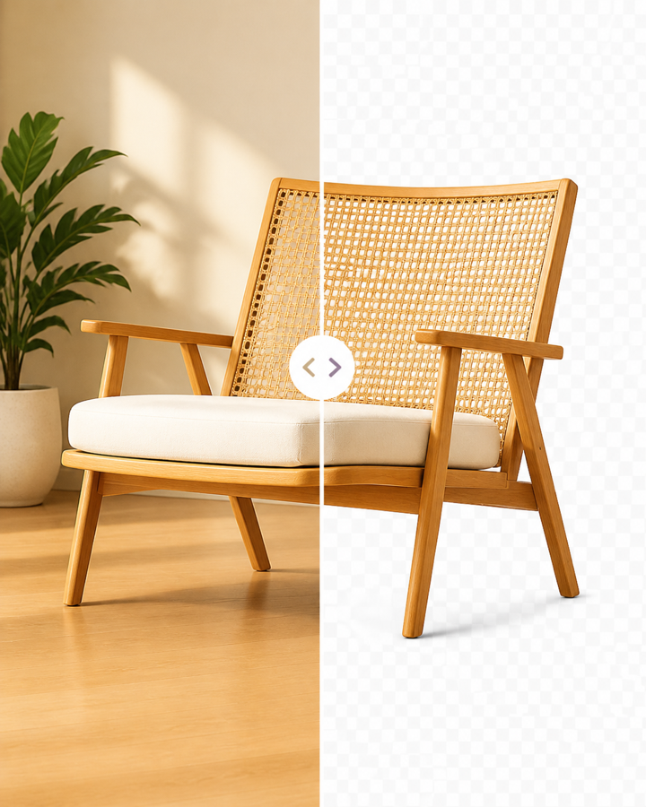 Remove background armchair preview